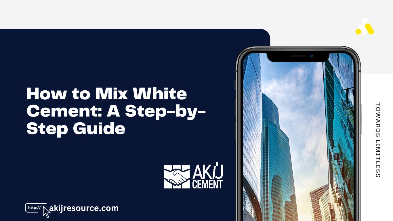 How to Mix White Cement