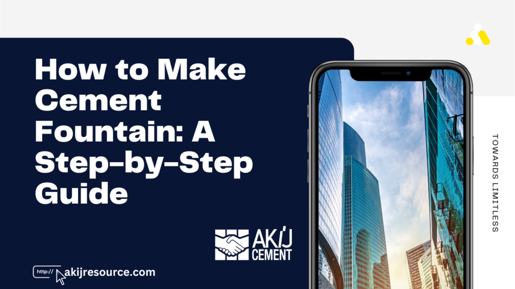 how to make cement fountain