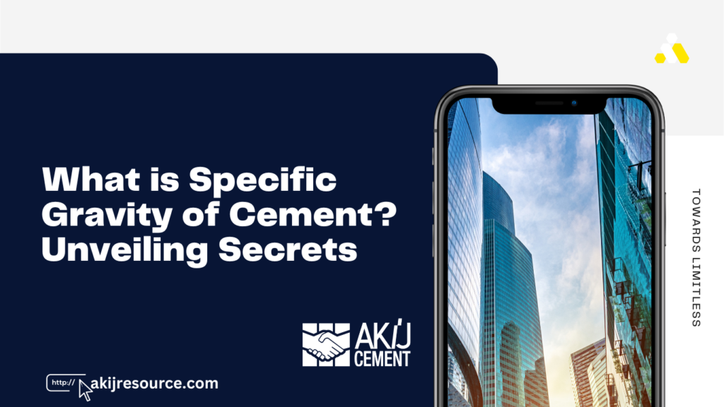 specific gravity of cement