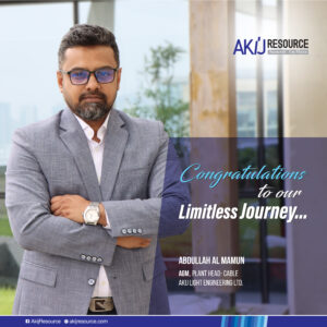 We are pleased to welcome Mr. Abdullah Al Mamun as the Plant Head – Cable at AKIJ Light Engineering Ltd.